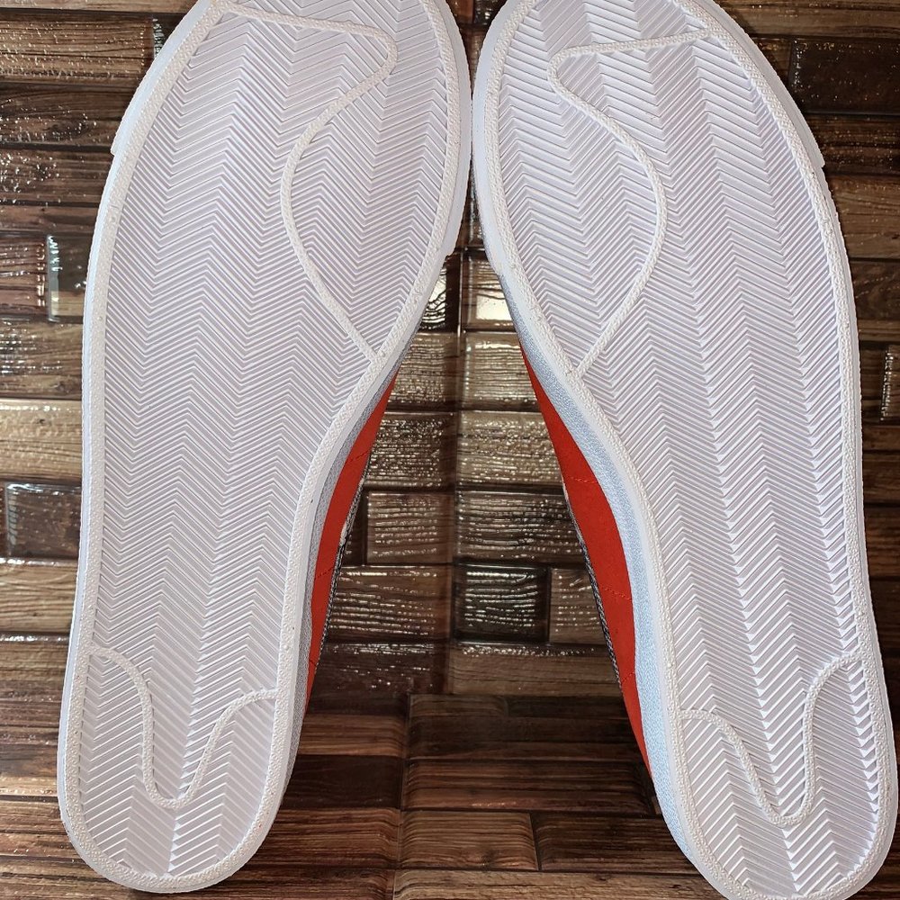 Nike Ben Simmons Mid Blazer Shoes Orange Red plaid - Picture 6 of 8